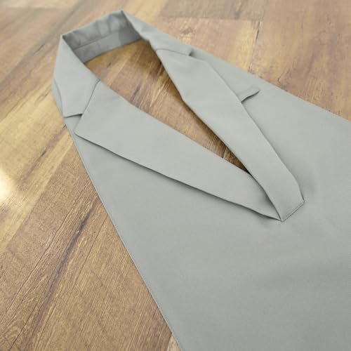 Seven Uniform CT2360-9 Tailored Collar Chest Apron, Black, Size L