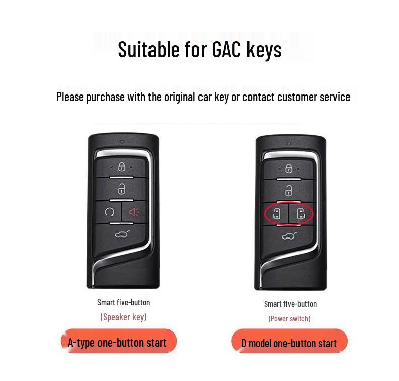 Key Cover for GAC Trumpchi: GS4, M8, Legend GS8, GS3, GS5, GA6, and M6Pro Models
