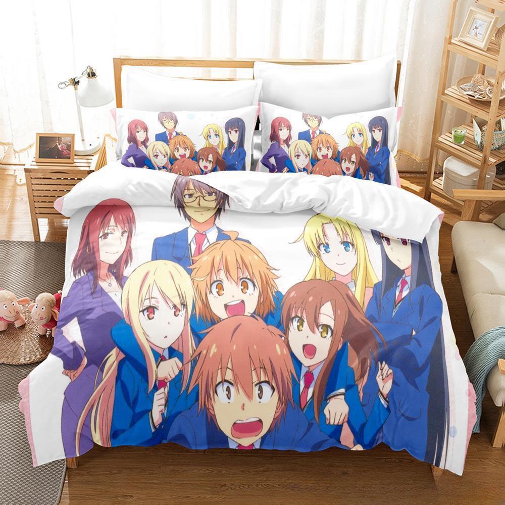 

3d Print The Pet Girl Of Sakurasou Bedding Set Single Twin Full Queen King Size Bed Set Adult Kid Bedroom Duvet Cover Sets EU single(135x200cm)