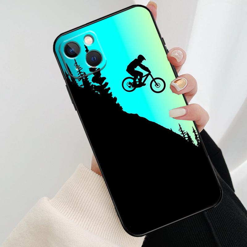 Cycling Bicycle Cycle Funny Phone Case For iPhone 17 Pro Max 14 13 12 11 15 16 Pro Max mini 16 15 Plus 16e 17 Air Cover