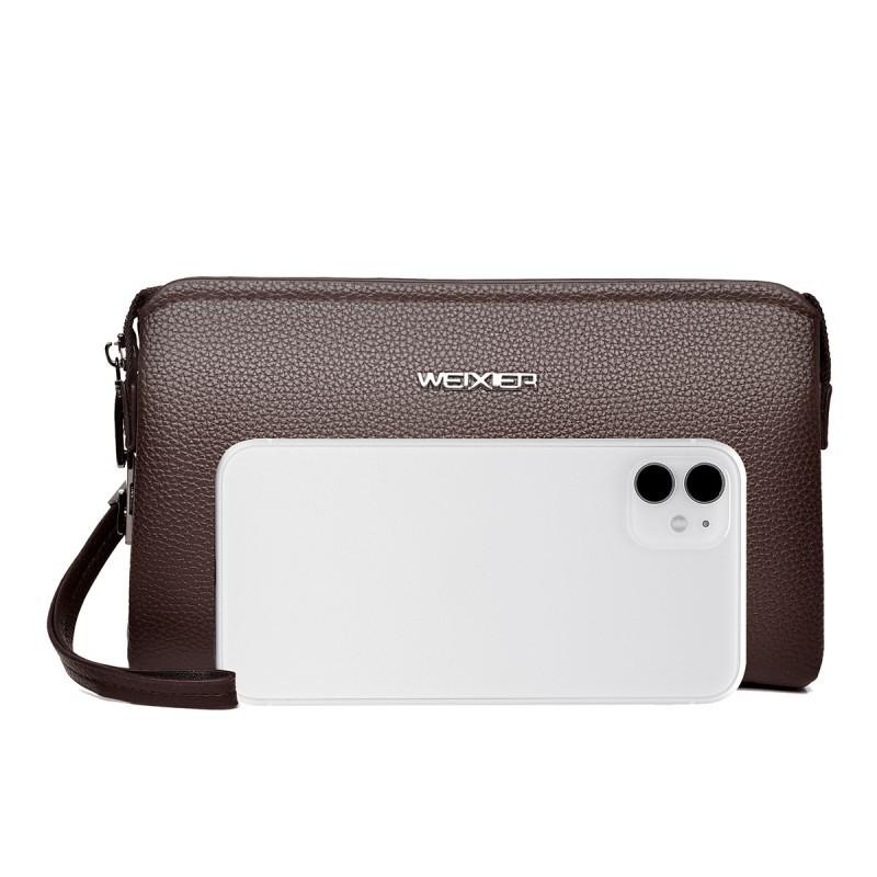 Men's Wallet New Product Handbag Premium Business Solid Color Style