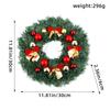 Fresh Christmas Wreath for Window and Door Display Decorations