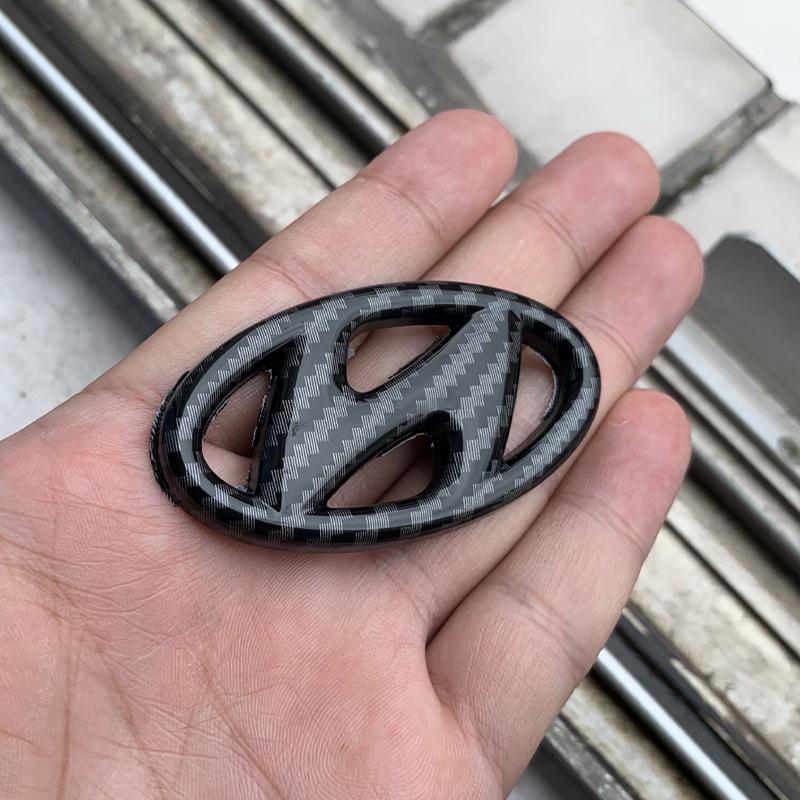 ABS Car Steering Wheel Emblem Sticker Accessories For Hyundai Genesis N-LINE I10 I20 I30 I40 IX20 IX35 Kona Getz Veloster Tucson XX3