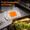 Aluminum COB LED Grow Light Energy Saving Plant Growth Lamp  Hydroponic System