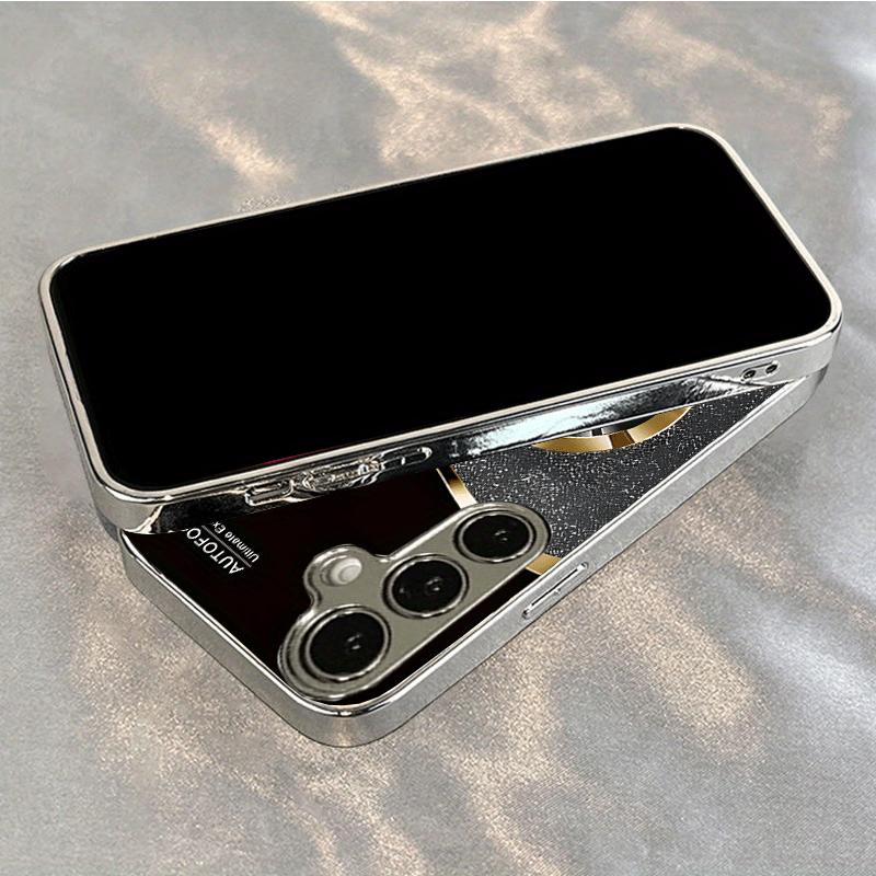 Black Gold The New Electroplated Glass Phone Case Is Suitable for Samsung Galaxy S26/S25/S24/S23/S22/S21, Etc