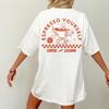 Espresso Yourself Wounisex Retro Divertenti Magliette da Caffè Oversize Stampa Posteriore Streetwear Grafiche Top Unisex Carine Maglietta alla Caffeina