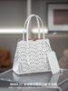 25 Small Fresh Fashion Hollow Embossed Cowhide Vegetable Pattern Womens Single Shoulder Daily Casual Bag