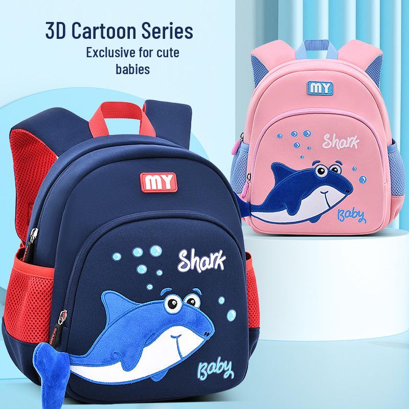 Neoprene Cartoon Whale Anti-Lost Backpack for 4-Year-Olds