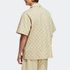adidas neo Pattern Full Print Athleisure Casual Sports Short Sleeve Shirt 'Gold' Men's IB5857