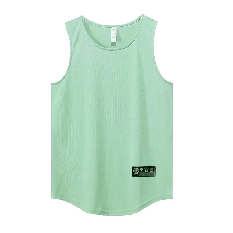 Unisex Solid Color Sleeveless Tank Top - Summer Fitness & Basketball Shirt