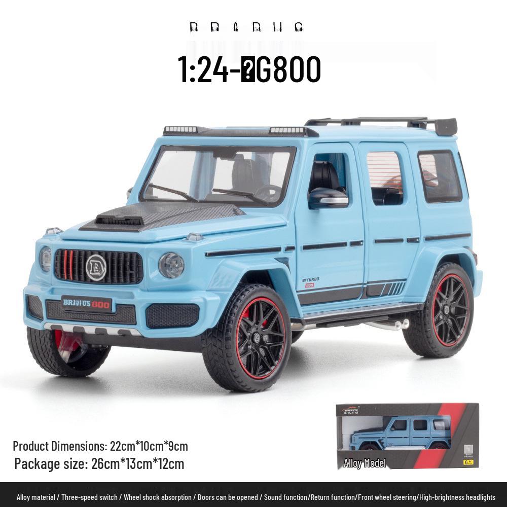 Boxed 1:24 Brabus G800 Toy Car with Sound, Light, and Pull-back Opening Doors Model