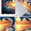 2D flat Photography Backdrop Background Banner Dolphins Jumping at Sunset 100% Polyester Family Party Use for Suitable for
