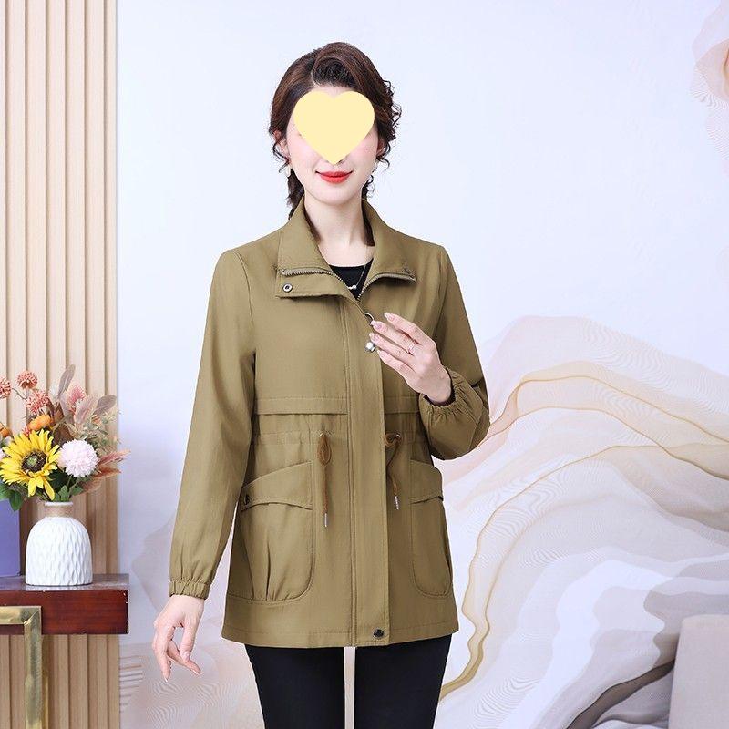 

Модный весенне-осенний тренч для миниатюрных и зрелых женщин XL (90-105 jin)