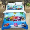 Cute Cartoon Super Wings Bedding Sets Exquisite Supplies Set Duvet Cover Bed Comforter Set Bedding Set Luxury Birthday Gift