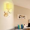 Moderne Nachttisch-Wandleuchten, Esszimmer-Flur-Licht, Kristall-Wandleuchten, Schlafzimmer-Wandleuchte