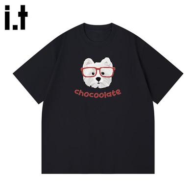 :CHOCOOLATE It Cotton Graphic T-Shirt for Couples