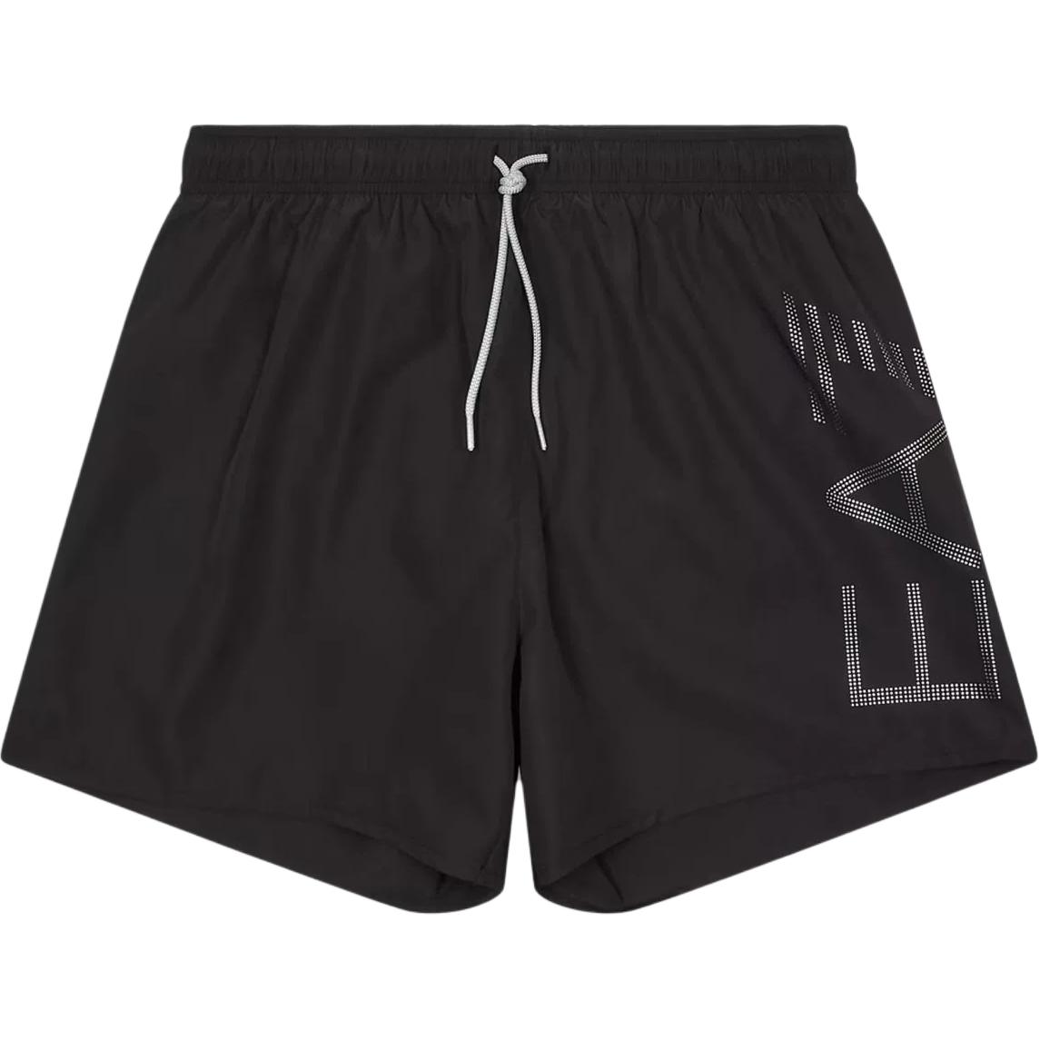 

Emporio Armani EA7 SS25 Lace Letter Print Beach Shorts Men shorts Black 7M000550-AF14497-MC026 XXL