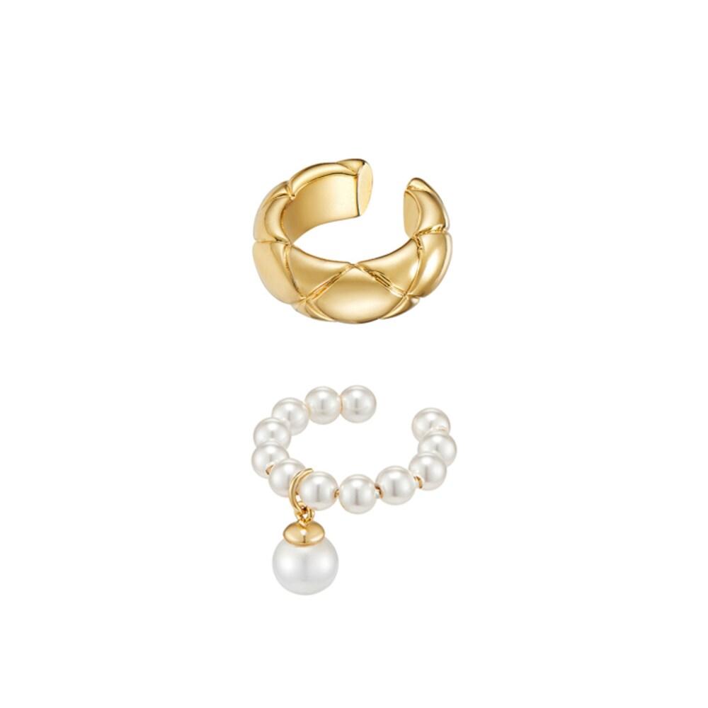 Volume Point Pearl Ear Cuff Set_Se0156