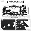 Metal Wall Decor Deer Bear Laser Cut Art
