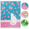 5D Full Round Diamond Painting Set White Cat Flower Garden Living Room Decoration Craft Wall Art