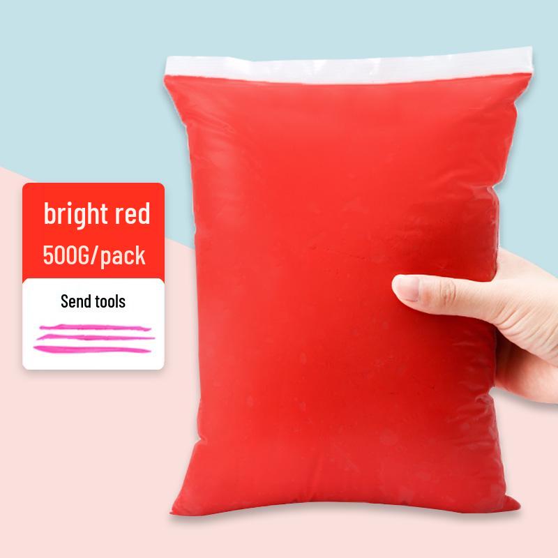 500g White Clay Play Dough for Children - DIY Craft Material for Kindergarten