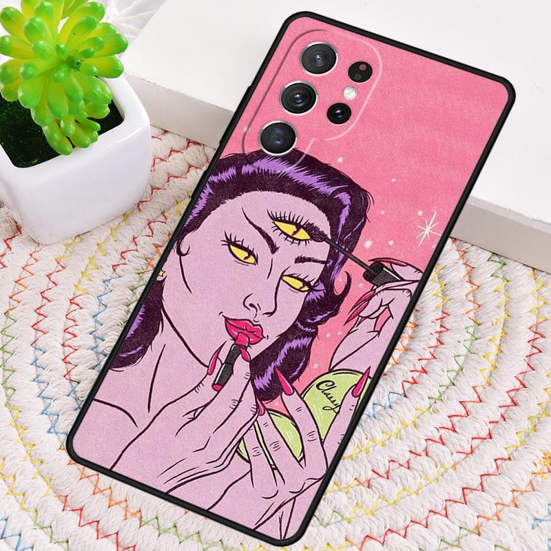 Hippie Grunge Art Silicone Phone Case For Samsung Galaxy Note 10 Pro S26 S25 S24 S23 S22 S21 Plus S25Ultra Capa Cover