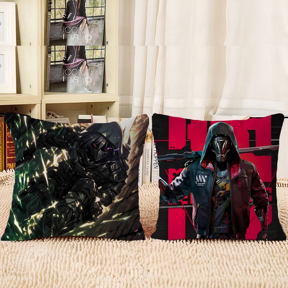 Game G-GHOSTRUNNER Pillow Covers Cartoon Sofa Decorative Home Double-sided Printing Short Plush Cute Cushion Cover