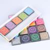 Korean Style 4x4cm Finger Painting Ink Pad for DIY Rubber Stamps - 20 Vibrant Colors