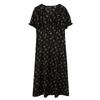 Sancai 2026 Spring French V-Neck Floral Plus Size Dress