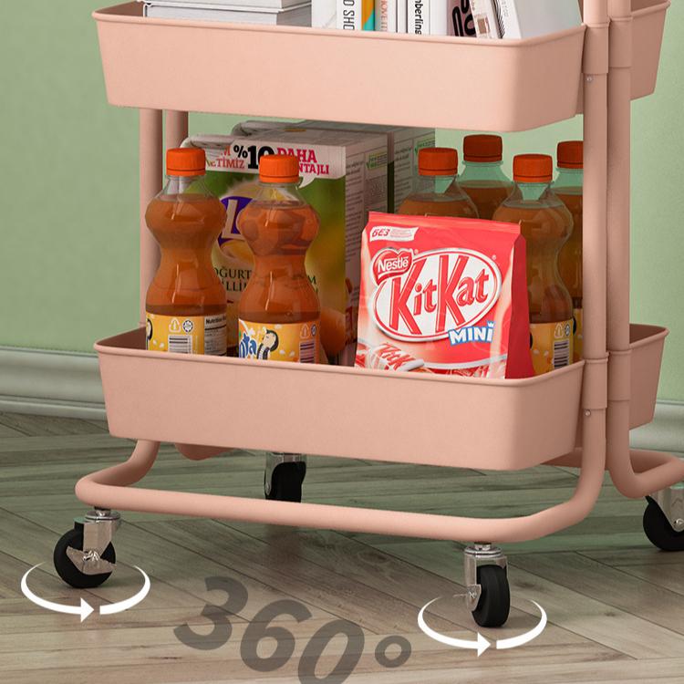 Cart Storage Rack Floor Standing Bedroom Supplies Multi-layer Storage Rack Bathroom Movable Storage Rack