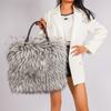 Popular Imitation Fur Plush Women's Handbags Soft Portable Ladies Tote Bag Light Luxury Niche Simple Versatile One Shoulder Bag for Mother's Day Gifts