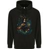 A Witch Playing a Guitar Halloween Fantasy hoodie-Casual Pullover Sweatshirt