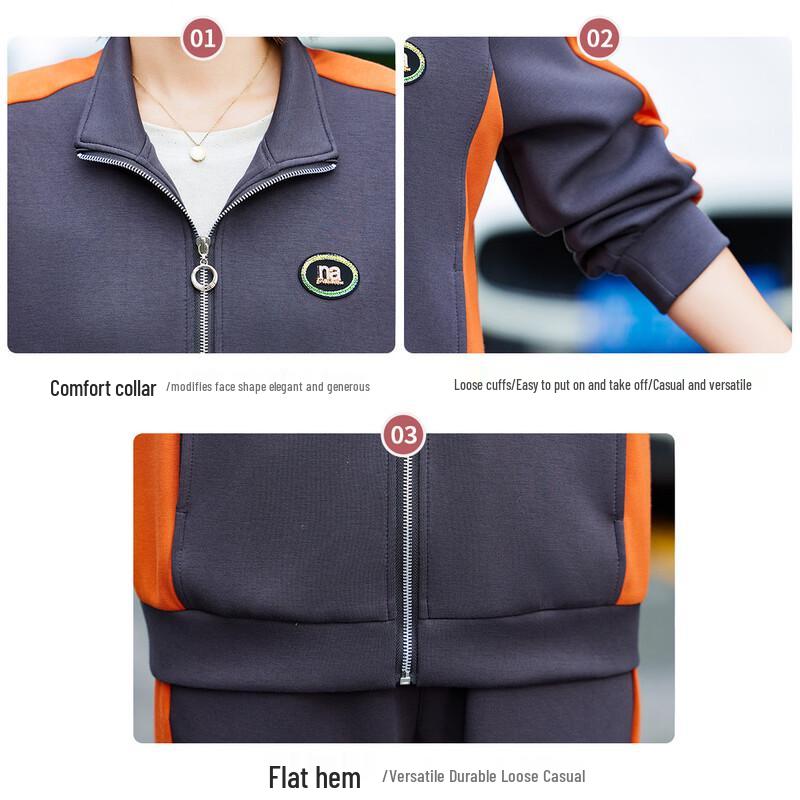 Jianhu Women's Casual Long-Sleeve Tracksuit & Pants Set