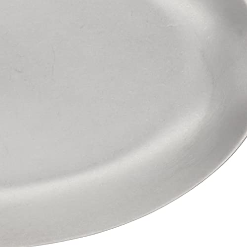 Vintage Inox Kaffeeteller, Mittel, Hergestellt in Japan. [Authentisch] Perfekt für Cafés und Restaurants. Edelstahl, gealtertes Finish, bruchsicher, spülmaschinenfest