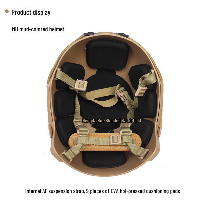 FAST Lightweight Tactical Helmet with Military Suspension - 430g Outdoor Wargame Equipment