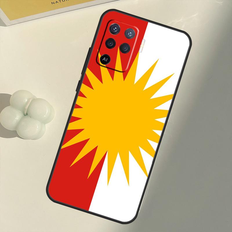 

Чехол с флагом езидов для OPPO A53 A53S 2020 A5 A9 A31 A52 A72 A94 A74 A54 A83 A91 A93 A16 A15, задний чехол OPPO A53 2020