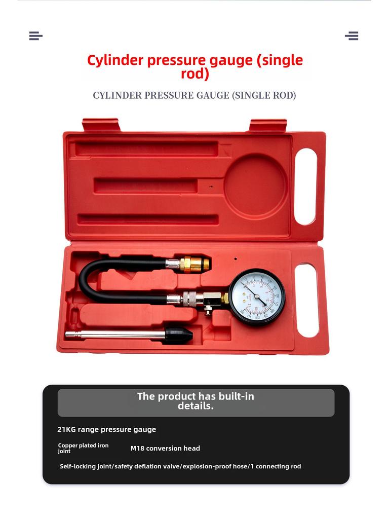 Doppelzweck Automobil- & Motorrad-Zylinderdruckmesswerkzeug