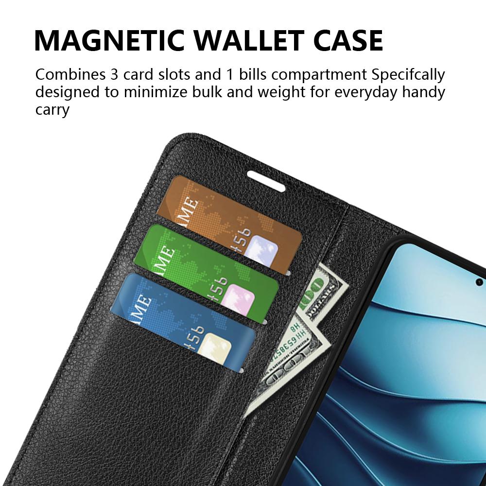 For Xiaomi Redmi Note 14 5G Case Litchi Texture Shockproof Leather Wallet Phone Cover