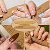 Double Sided Nail File Buffer With Scale 100180 Grit for Fast Nail Shaping and Polishing Professional Manicure Tool