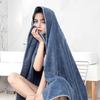 Unisex Large Bath Towel 55.1x27.6 Inches Soft Absorbent Quick-Drying Solid Color for Beach Yoga Gym Spa Home Bathroom Use