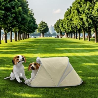 Portable Breathable Foldable Pet Tent Sunproof Removable Dog Tent Bed Mosquito-Proof Ventilated Cat Sleeping Bed Camping