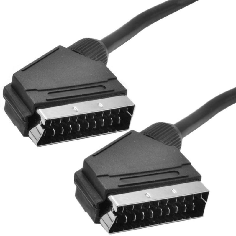 SCART-Stecker auf SCART-Stecker 21-Pin Datenverbindungskabel Scart-Kabel Scart-Schnur Für Videokonverter Spielkonsolen-Zubehör