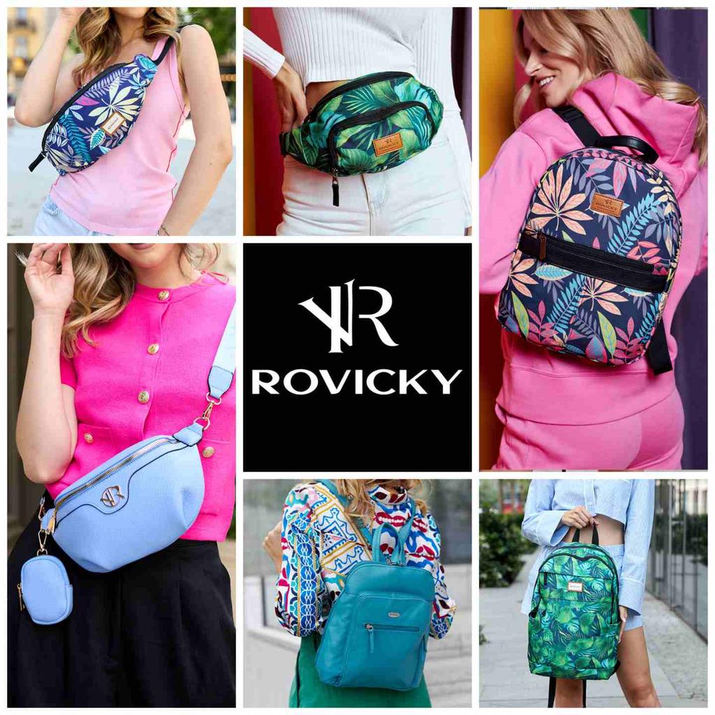 Patterned, Urban Women's Backpack - Rovicky