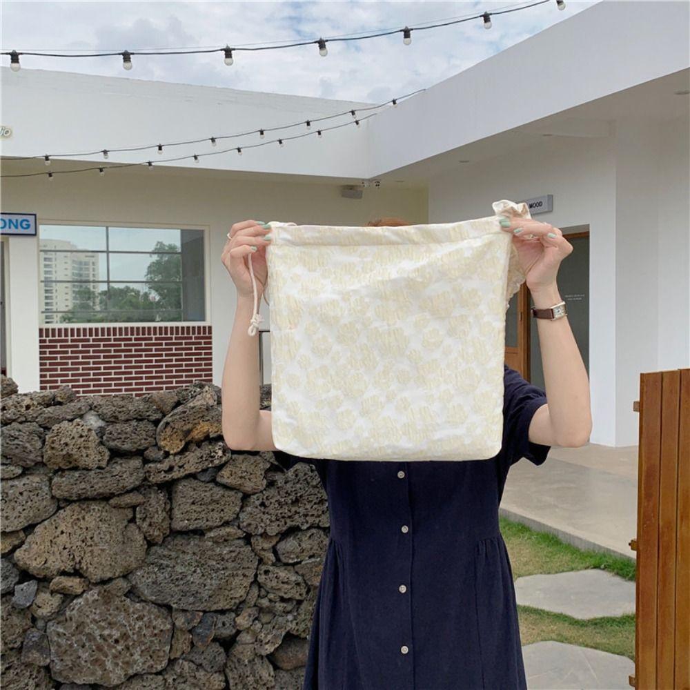 

Solid Color Korean Shoulder Bag Korean Style Bubble Crossbody Bag Flower Handbag Office Worker розовый