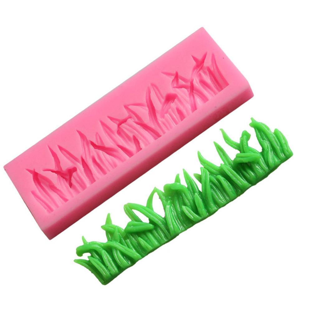 3D Gräs tvålform Fondant Tårta Dekoration Form Silikon DIY Bakverktyg