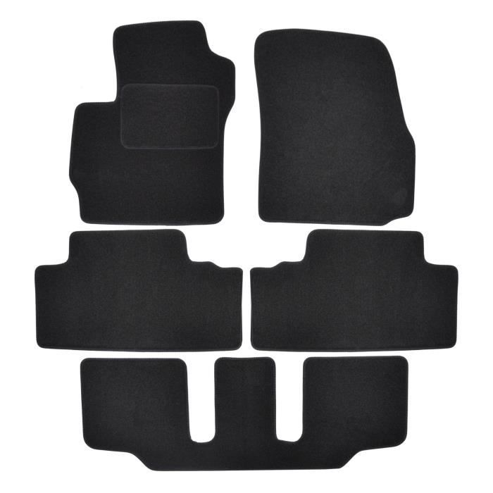 Tapis De Sol - Mazda - 5 - Velours Noir - 5 Pièces - Ajustement Précis