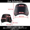 Sakurawing Universal Motorcycle Windscreen Windshield with Metal Fittings, Light Cowl, Meter, Round Eyes, Light Visor, Motorcycle