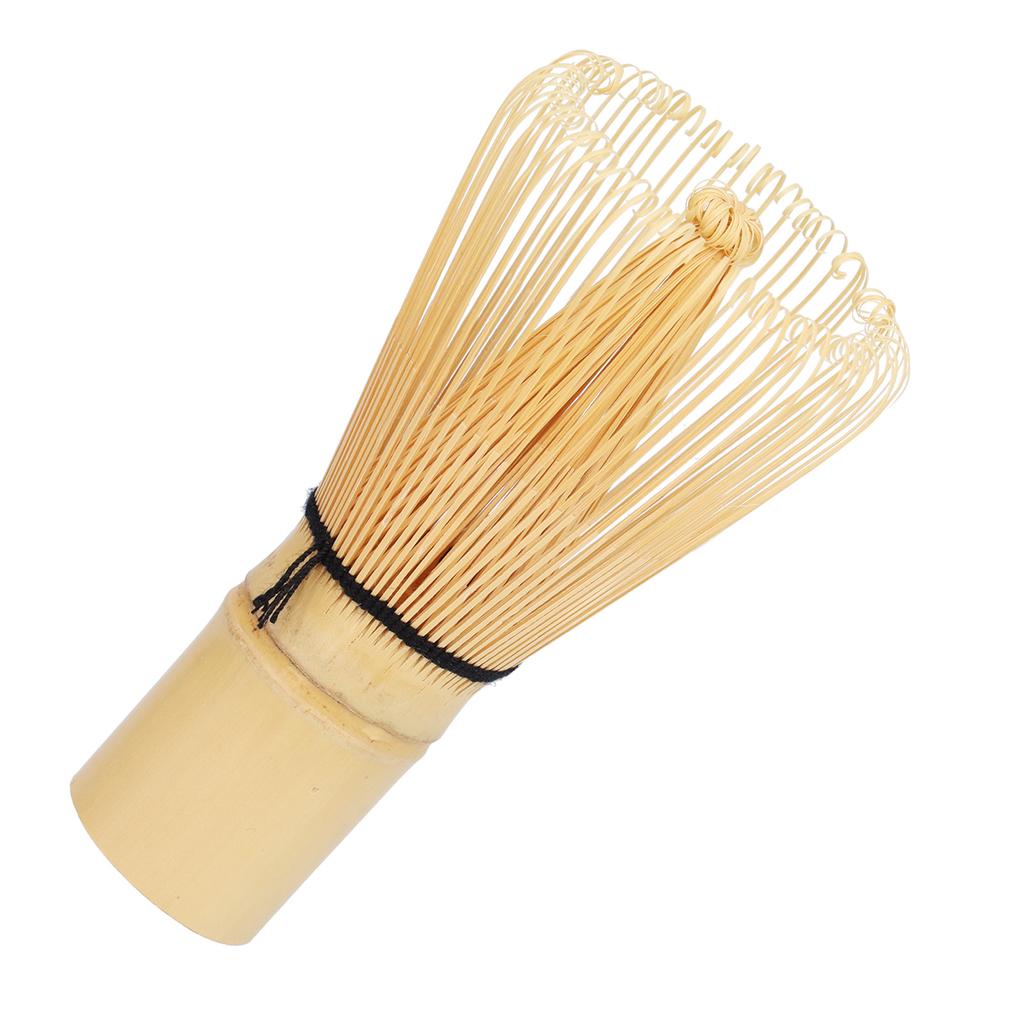 Herramienta de Matcha Estilo Japonés Batidor de Bambú para Té Tazón Cepillo Cepillo para Matcha Accesorios de Té(Amarillo Pálido )