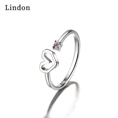 Lindon Classic Copper Alloy Zircon Ring Ladies Jewelry Wedding Promise Party Gift
