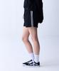 Crush Style Slim Striped Sweat Shorts Black